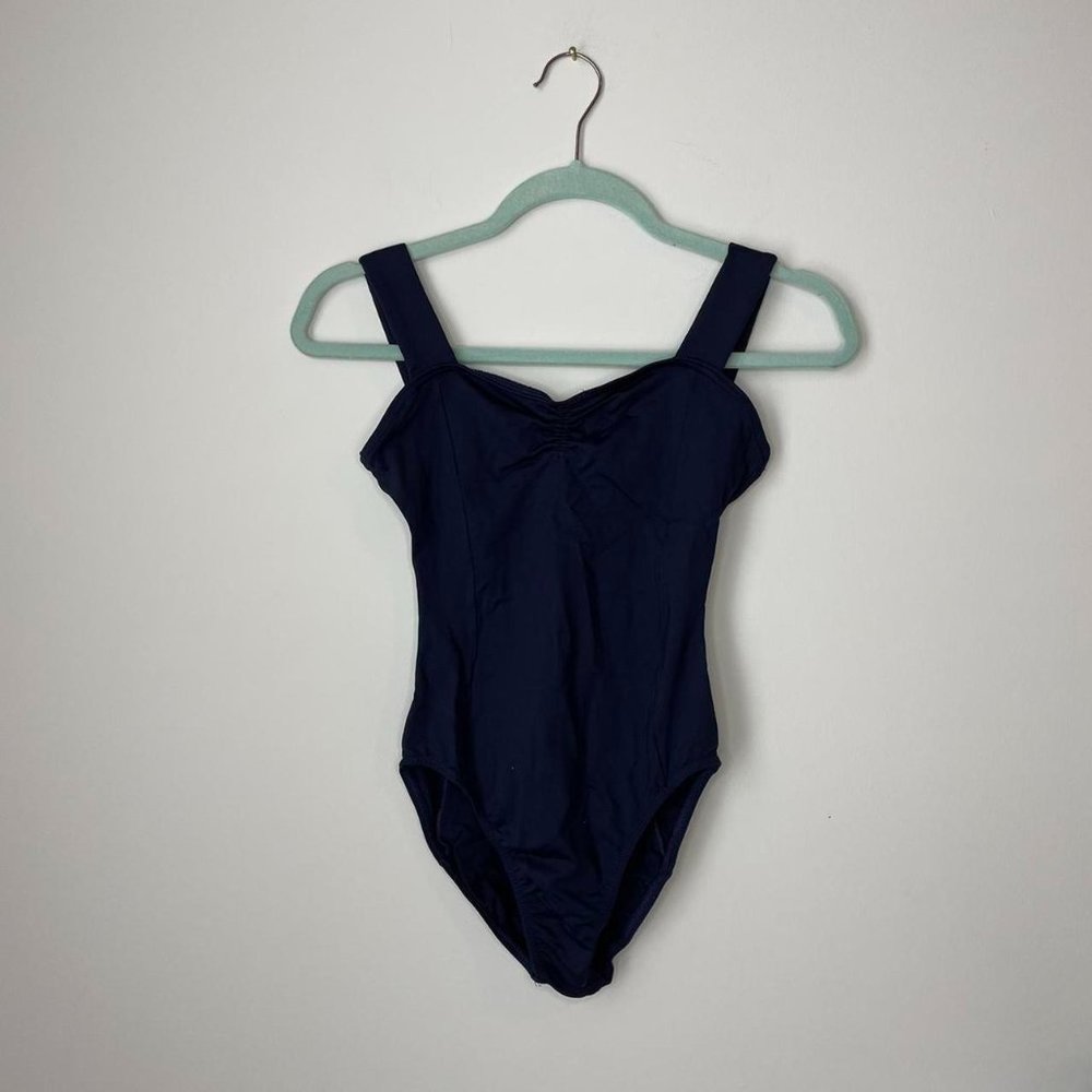 Blue Sleeveless Bodysuit with Sweetheart Neckline